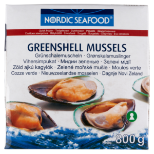 Félhéjas zöld kagyló 800g