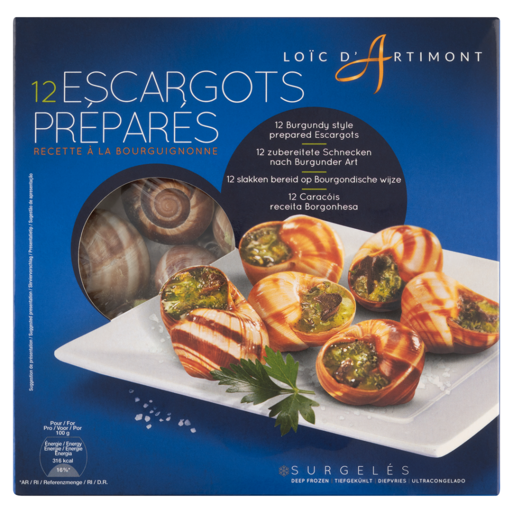 Krémes csiga, tálcás 12db