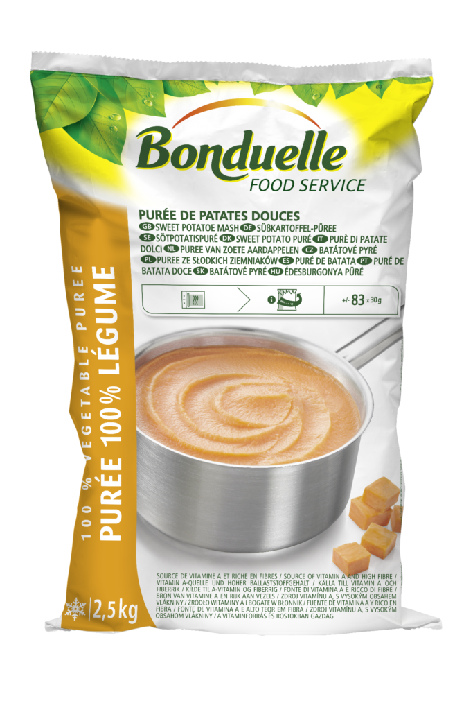 Bonduelle püré édesburgonya 2500g (83*30g)