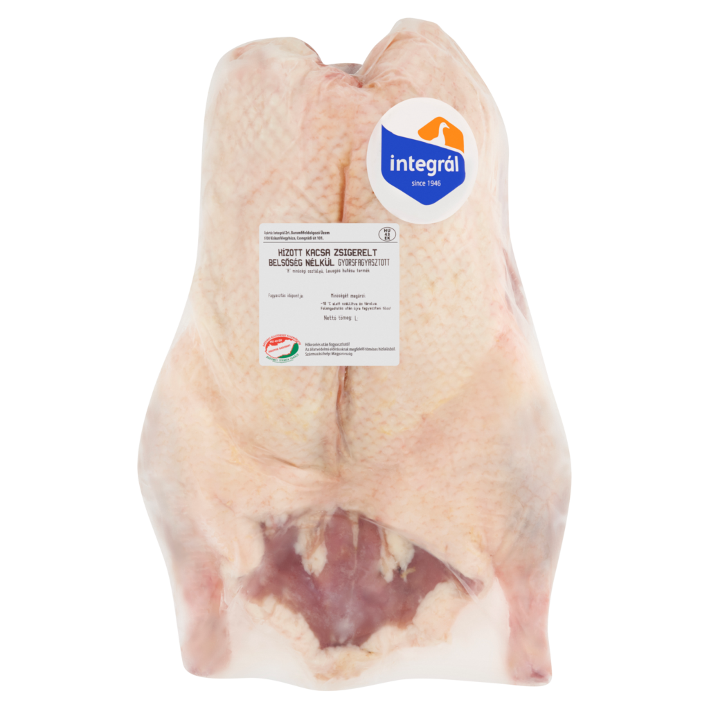 Kacsa, hízott, egész