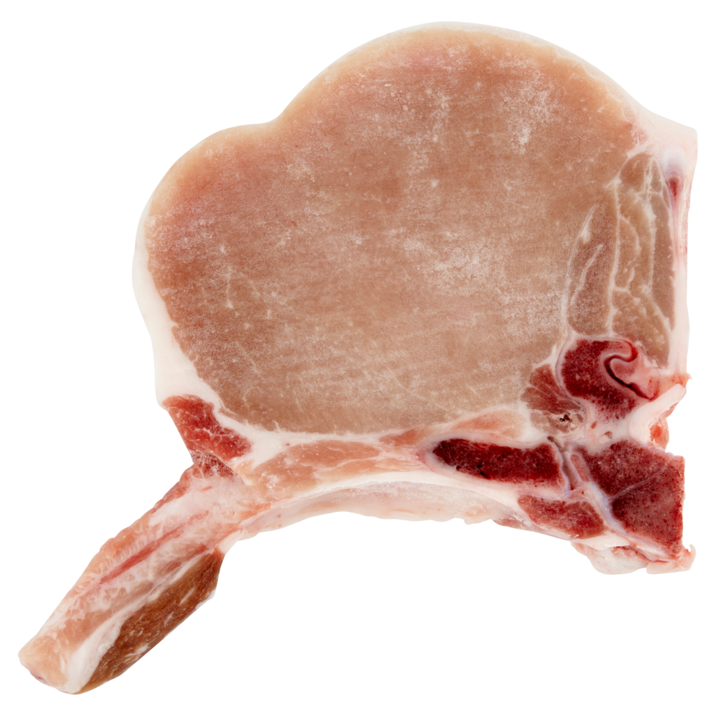 KLOUDA Sertéskaraj csontos, zsírréteggel fagyasztott