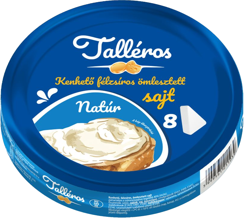 KT Talléros kockasajt natúr 140g