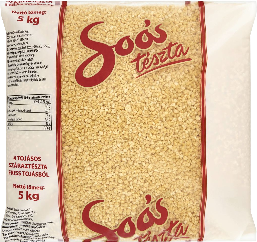 Soós Kézi tarhonya 4T 5kg
