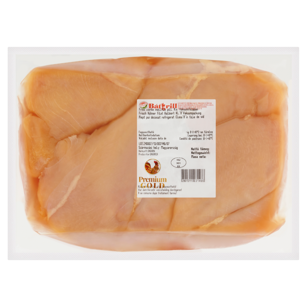 Csirkemellfilé, sárga, fagyasztott
