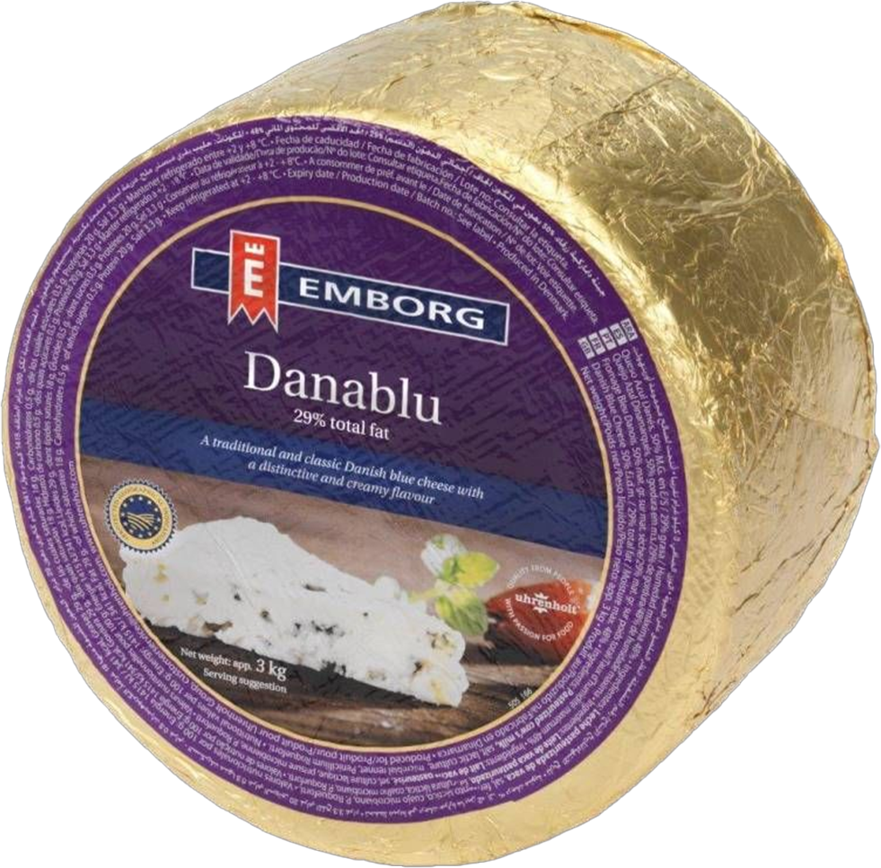 WL Emborg Danablu kékpenészes sajt 50% (3kg kerek)