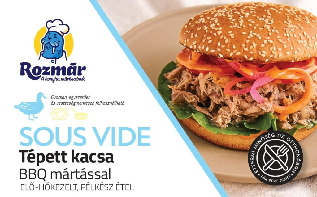 SV Tépett kacsahús BBQ mártással dobozban 600g