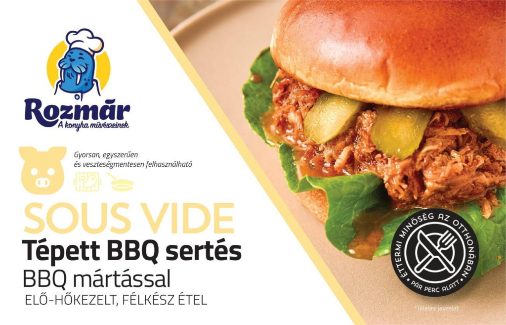 SV Tépett sertéshús BBQ mártással dobozban 600g