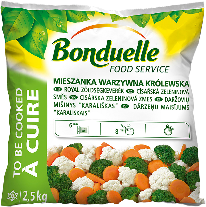 Bonduelle royal zöldségkeverék, fagy. (2,5 kg)