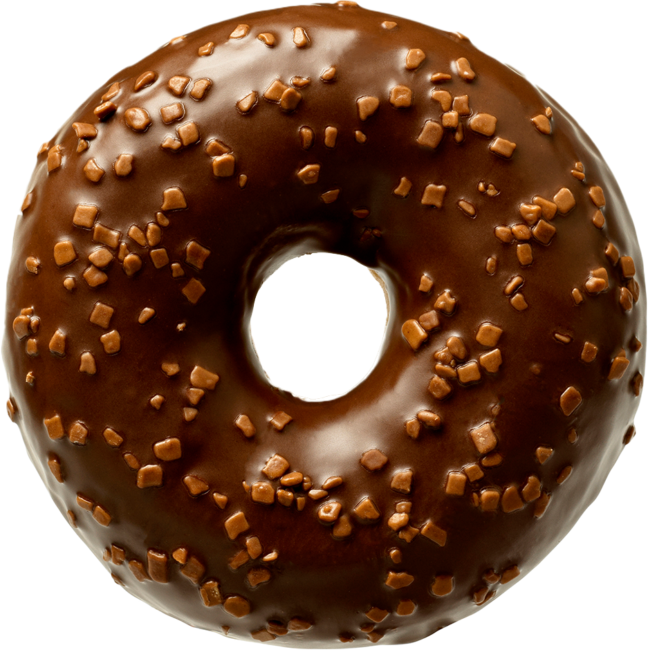 LL Amerikai csokis fánk fehér csíkos 55g (014/48)