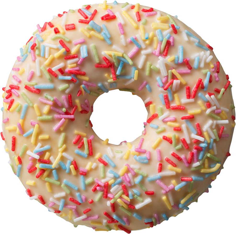 LL Amerikai színes cukros fánk 57g.(010/48)