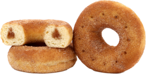 LL Gyűrűs fánk, almás-fahéjas 65g.(0777/48)