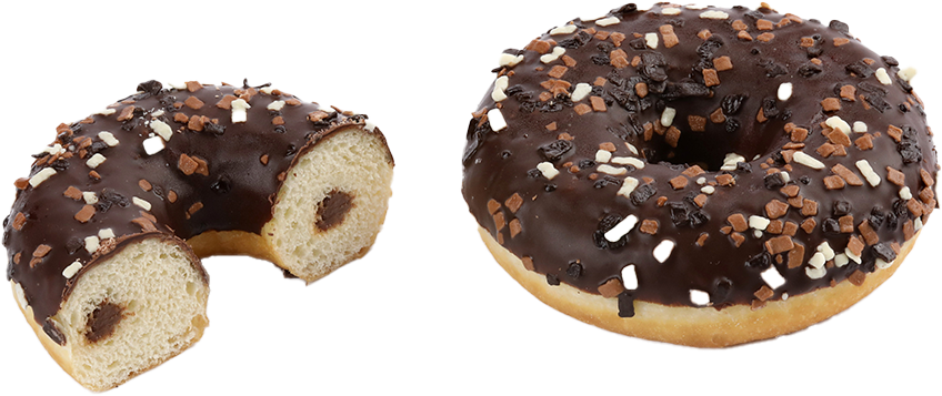 LL Gyűrűs fánk, csokoládés töltelék 71g.(981/48)