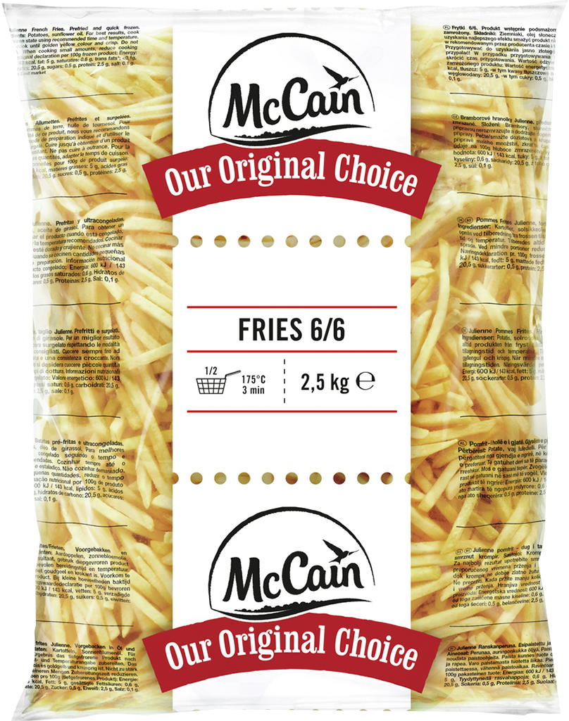 McCain Pommes Julienne (gyorsfagyasztott burgonya)