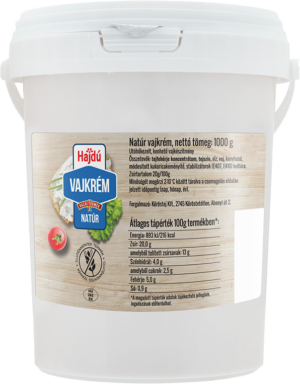 KT Hajdú vajkrém natúr 1kg